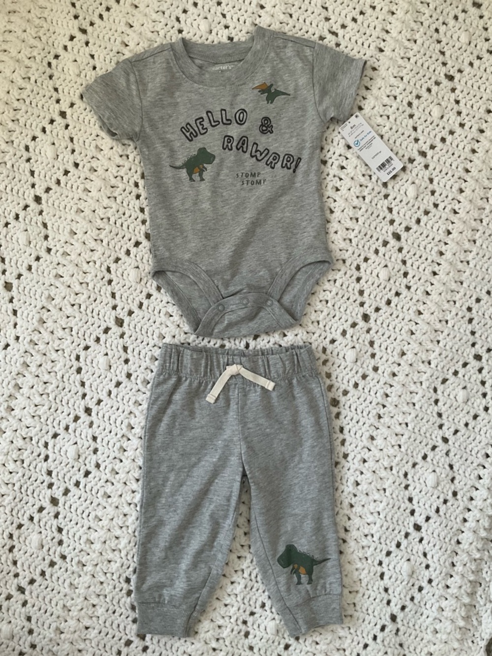 Baby Carter’s Dinosaur Bodysuit & Pant Set